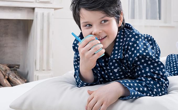 eKids Stitch Walkie Talkies for Kids, Static Free Extended Range Indoor and Outdoor Toys Designed for Fans of Stitch Toys
