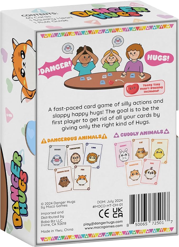 Sabobatage Danger Hugs Card Game | Easy Family-Friendly Party Game | Card Games for Adults, Teens & Kids | 3-8 Players