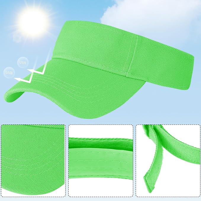 Marrywindix 1 Piece of Sport Wear Athletic Visor Sun Sports Visor Hat Visor Adjustable Cap for Women and Men