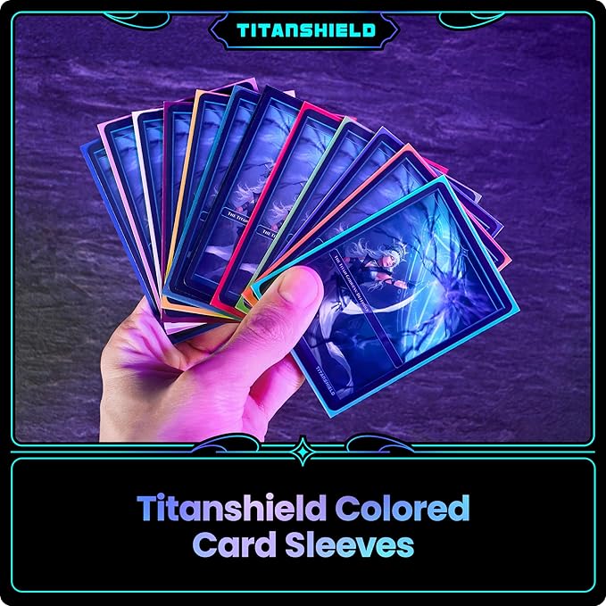 TitanShield Premium Card Sleeves | Compatible with Pokemon, One Piece, Lorcana, Flesh & Blood, & Magic The Gathering MTG | (150 Sleeves - Standard) (1, Earth Brown, Standard | 66x91mm)
