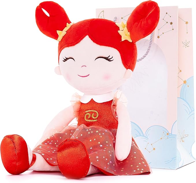 Birthday Gifts Baby Girl Gifts Plush Baby Dolls Constellations Cancer Doll Birthday Gift 17 inches Canceri
