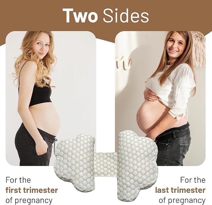 Pregnancy Wedge Pillow for Sleeping Cloud Shape - Bamboo Cover Fabric - Soft and Adjustable Wedge Pillow for Back, Belly and Hip Relief - All Trimesters Side Sleeping
