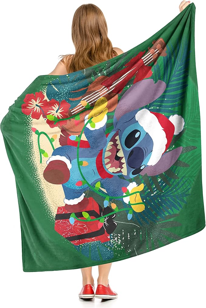 Northwest Lilo and Stitch Silk Touch Throw Blanket, 50" x 60", Hawaiian Holiday