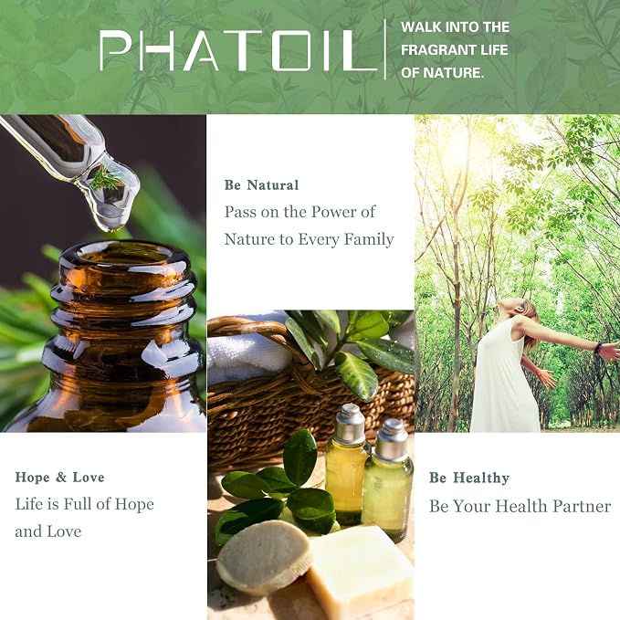 Cajeput 1.01fl.oz Essential Oil, PHATOIL Pure Aromatherapy Oils for Diffuser, Humidifier, Perfect for DIY Soap, Candle, Bath Bombs Making(30ml)