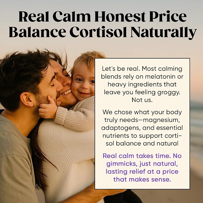 Venture Pal Calm Drink Mix, 12-in-1 Cortisol Reducer and Sleep Aid with Magnesium Glycinate, Ashwagandha, L-Theanine,Vitamin D, Calm Magnesium Powder for Relax & Focus, No Sugar, Non GMO