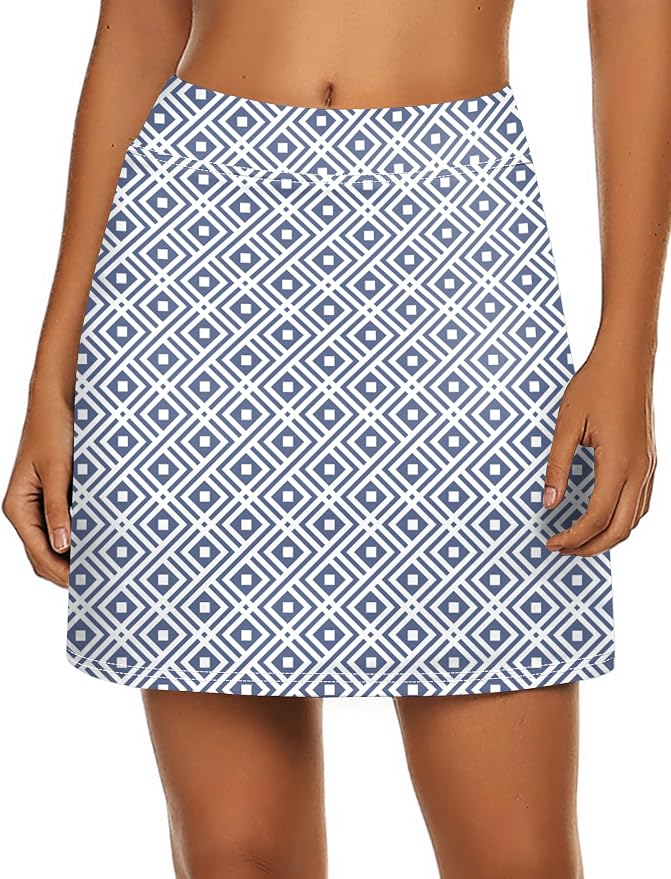Ekouaer Women's Active Performance Skort Lightweight Skirt for Golf Tennis | Built-in Shorts, A Line, High Waisted, Tummy Control, Pickleball, Running, Workout, Sports, Skorts for Woman