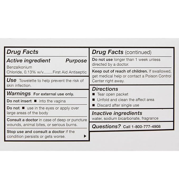 McKesson Obstetrical Antiseptic Towelettes Wipes, Sterile, Individual Packet, Clean Scent, 100 Count, 10 Packs, 1000 Total