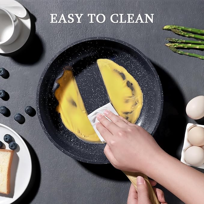 GiPP Ceramic Nonstick Frying Pan - 10 Inch Healthy Non-Toxic Non Stick Skillet Omelette Pans, Induction Compatible Chef Pan, PFAS & PFOA-Free, Dishwasher Safe, Stay Cool Handles Visit the Store