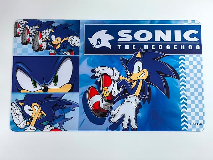 ModernSonic_Sonic Playmat, Multi-Functional playmat Serves as Surface for Gaming Comfort and as a Protective Layer for Your Cards, Game Pieces and Table, Made from neoprenepolyester Fabric