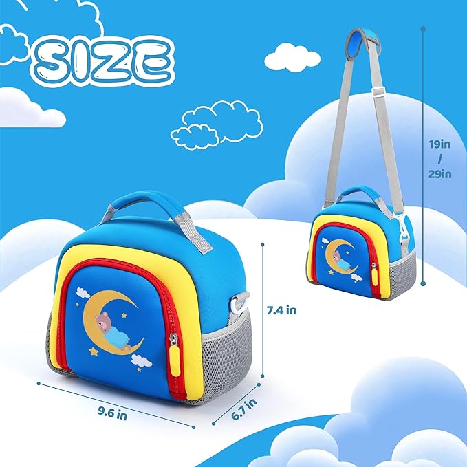 Carrying Bag Compatible with Toniebox Starter Set and Tonies Figurines, Kids Toys Storage Case with Handle and Shoulder Strap for Tonies Box, Detachable Bag for Toniebox Accessories