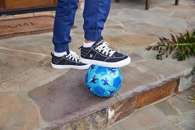 Crocodile Creek Soccer Ball - Inflatable Rubber Ball for Kids Ages 4 and Up - for Indoor and Outdoor Sports - PVC-Free