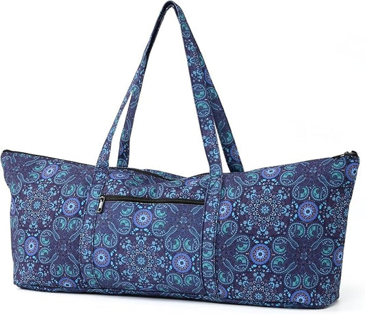 Boulder Bee | Yoga Mat Bag | Large Yoga Mat Carrier with Wet Pocket | Yoga Gifts | Gym Tote Bag for Women