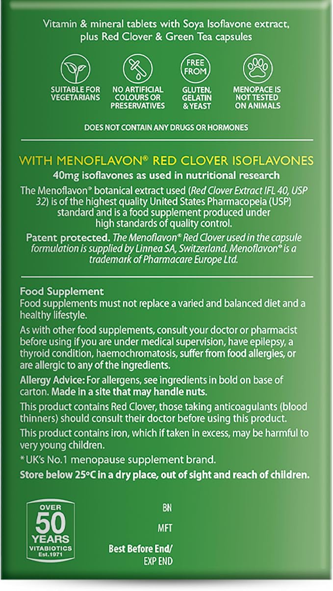 Menopace by Vitabiotics Max Capsules & Tablets x 84