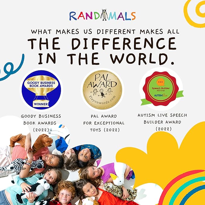 Randimals Animal Figurine Toy - Penguin & Husky Dog Hybrid Realistic Animal Toys - Unique Mix of Safari Toys & Farm Animals Small Figurines - P-Dawg Mini Animal Figures for Kids & Kidults