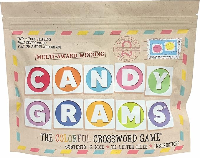 CANDYGRAMS: The Colorful Crossword Game | Portable and Easy to Play | No board or point counting | Fun and Fast Paced Game