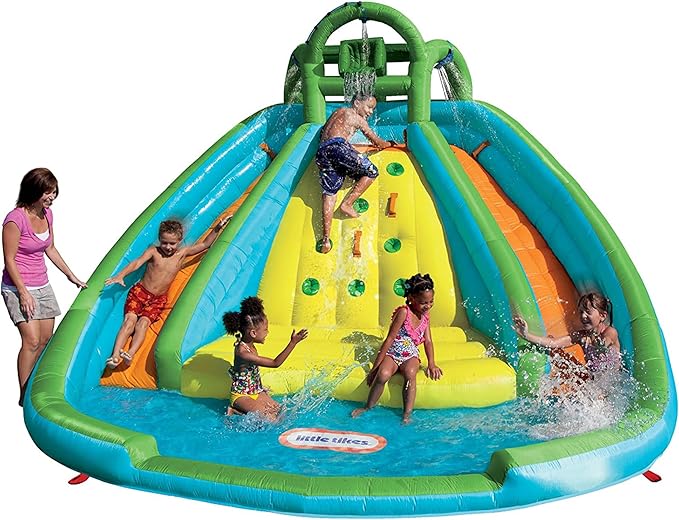 Little Tikes Rocky Mountain River Race Inflatable Slide Bouncer, 161" L x 169" W x 103" H/Weight: 50.00 lbs., Multicolor