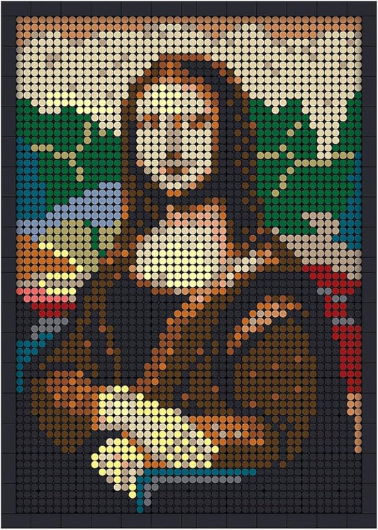 Wall Art Mona Lisa Building Blocks Set; A Wall Decor Set for Adults Who Love Creative Hobbies(3624 Pieces) Toys Gifts for Kid and Adult