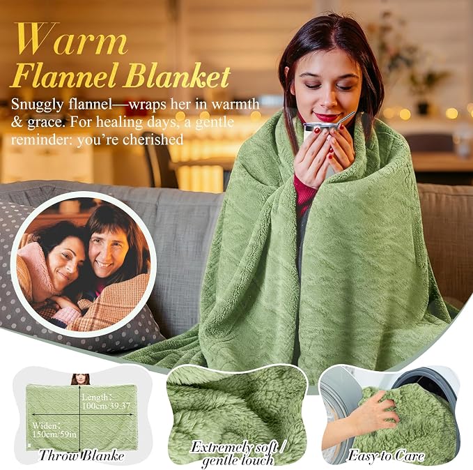 Get Well Soon Gift Baskets for Women After Surgery Recovery, Care Package for Women, Inspirational Thinking of You & Spa Self Care Gifts for Mom Wife Friend Grandma, Feel Better Hug in a Box