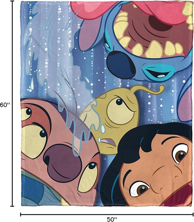Northwest Disney 100 Silk Touch Throw Blanket, 50" x 60", Ohana