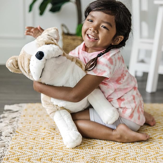 Melissa & Doug Giant English Bulldog - Lifelike Stuffed Animal (Nearly 2 feet Tall)