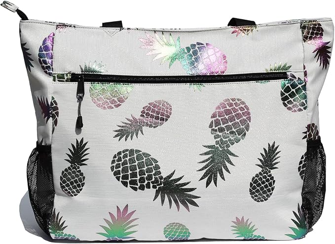 ESVAN LARGE BEACH BAG Water Resistant Lightweight 20 inch Women Oversize Tote Bag for Gym Beach Travel Pool Yoga Nurse