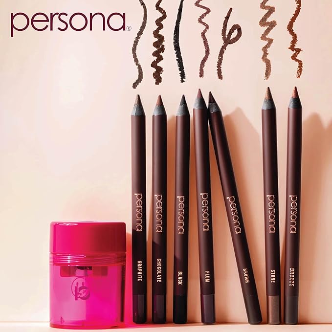 PERSONA 24HR Bronze Waterproof Eyeliner Pencil | Creamy Smudgeable for Lash Line & Waterline | All-Day Wear | Vegan, Cruelty-Free | Sharpenable | Made in USA