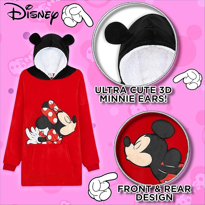 Disney Stitch Blanket Hoodie for Kids Cozy Fleece Wearable Blanket Stitch Gifts