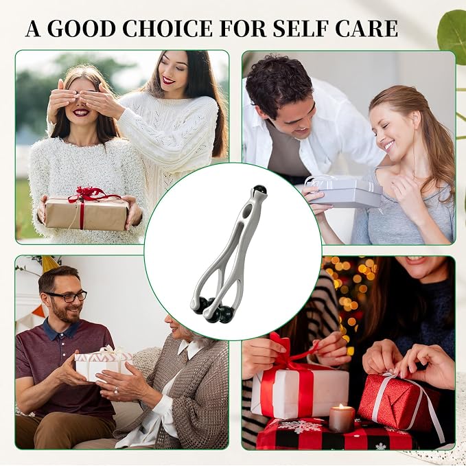 YUXIANLB 2-in-1 Jade Finger Massager Roller, Fatigue Pain Relief Tool | therapy arthritis circulation, manual massage, hand massage roller, stone thumb massager, for seniors, men, women hand