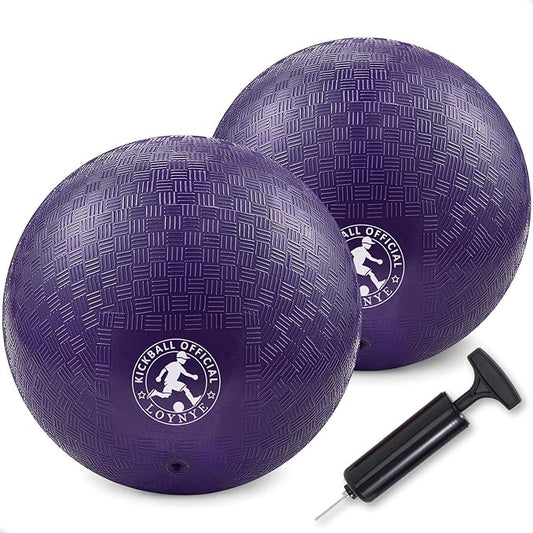 10 Inch Dodgeball Balls Playground Ball Kickball, Dodge Balls for Kids, Kickballs Handball for Indoor Outdoor Games Four Square Balls, Includes Pump