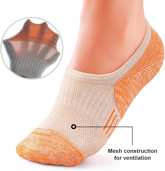 Gonii Womens No Show Socks Athletic Ankle Socks Cushioned Running Low Cut 5-8 Pairs