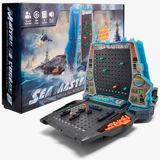 Electronic Sea Battle Game, Interactive Toy for Kids 6+