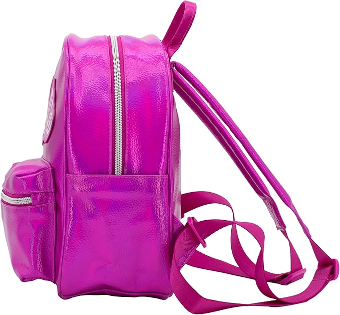 AI ACCESSORY INNOVATIONS Barbie Iconic Vegan Leather Cosplay Mini Backpack Purse, 10.5 Inch, Barbie Pink