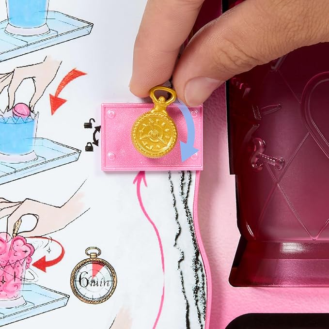 Mattel Disney Descendants: The Rise of Red Doll & Playset, The Sorcerer’s Cookbook with Bridget, Young Queen of Hearts, Reveals with Fizz & Slime