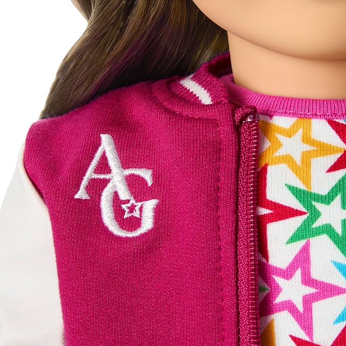 American Girl, Truly Me 18-inch Doll #126 with Dark-Blue Eyes, Long Wavy Brown Hair, Light Skin, for Ages 6+