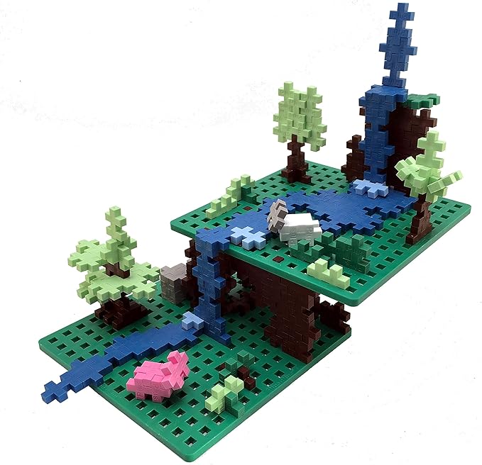 PLUS PLUS – Green Baseplate, 12 Pack – Base Accessory for Building and displaying Creations, 4.5 X 4.5 inches, Construction Building STEM | STEAM Toy for Kids