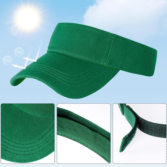 Marrywindix 1 Piece of Sport Wear Athletic Visor Sun Sports Visor Hat Visor Adjustable Cap for Women and Men