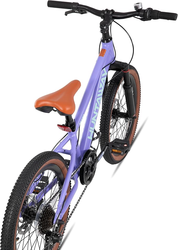 KEANO Huntaway 20 24 Inch Kids Bike for Boys & Girls Ages 7-12 Years Hardtail Mountain Bike for Kids with Aluminum Frame and 7-Speed Drivetrain Children Bicycle