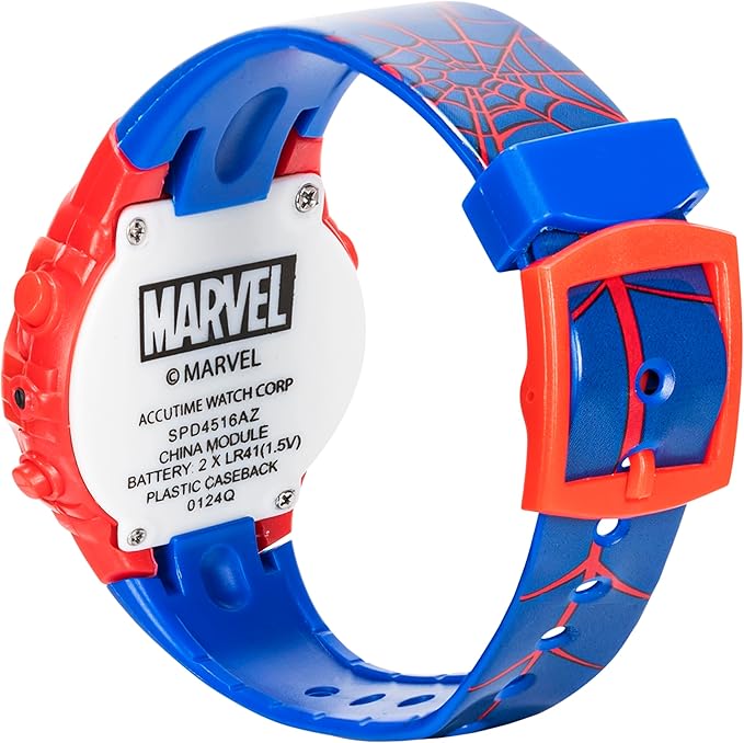 Marvel Spider-Man Kids Watches – Digital Display, Interactive Features, Adjustable Strap, Vibrant Spider-Man Graphics, Durable for Active Kids