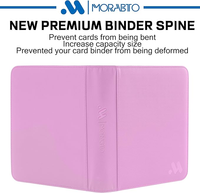 Top Loader Binder, Holds 128 Top Loaders,4 Pocket Top Loader Binders for 3" x 4" Rigid Cards,Card Album Folder for Hard Plastic Top Loaders