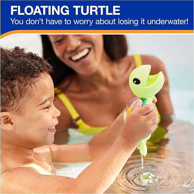 SwimWays Water Wheel Turtle, Kids Pool Accessories & Swimming Pool Toys, Turtle-Themed Water Toys for Kids Ages 2 & Up