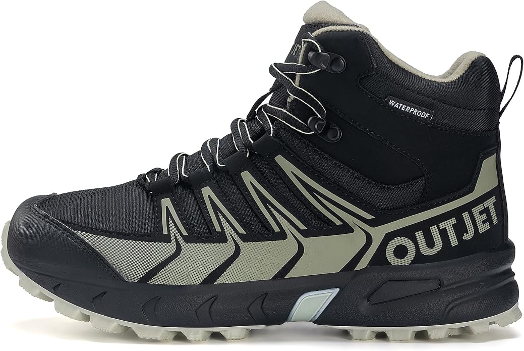 Women's Waterproof Hiking Boots Lightweight Comfortable Non-Slip Outdoor Walking Trekking Trails Boot