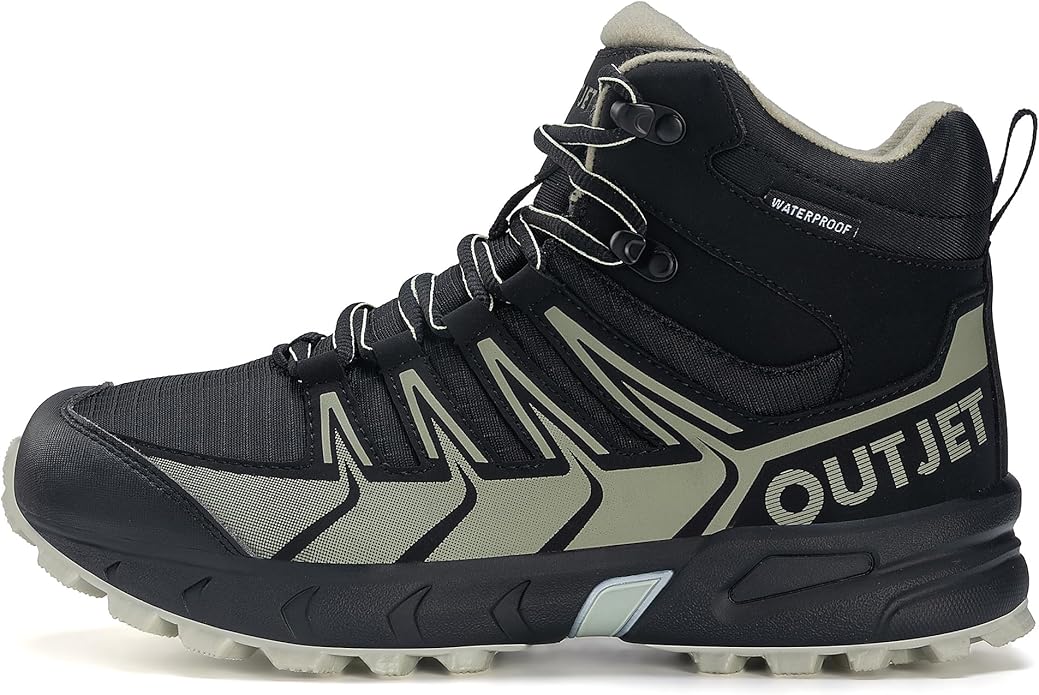 Women's Waterproof Hiking Boots Lightweight Comfortable Non-Slip Outdoor Walking Trekking Trails Boot