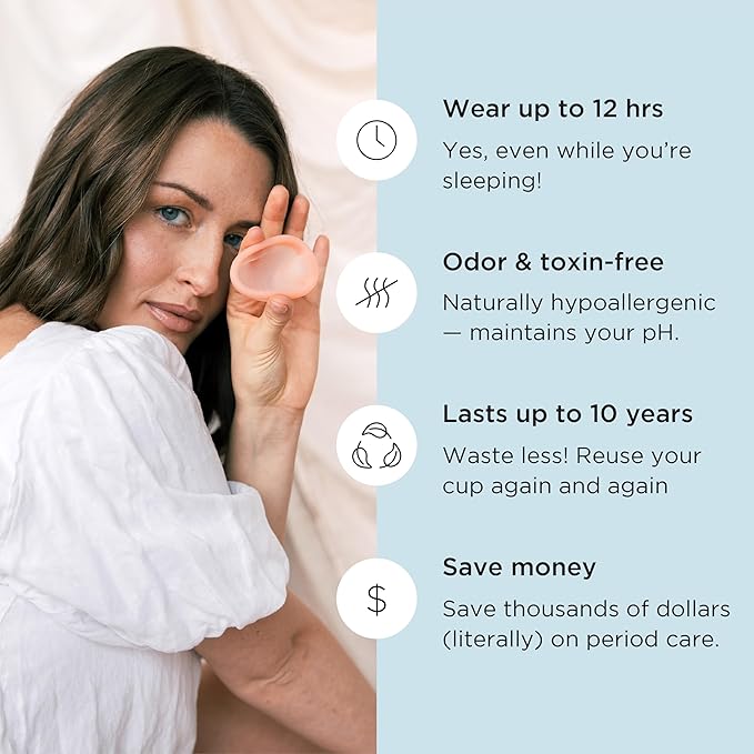 Saalt Menstrual Disc Duo – Reusable Period Disc for 12-Hour Protection – BPA & Latex Free – Easy Removal – Soft, Flexible, and Comfortable