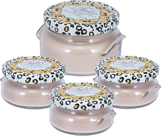 Elanze Designs Tyler Candle HIGH Maintenance 11 Ounce and 3.4 Ounce Aromatherapy Scented Candles; Set of 4