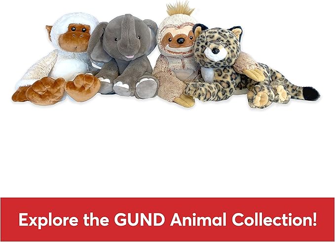 GUND Chai Elephant Plush, Premium Stuffed Animal for Ages 1 and Up, Gray, 10”