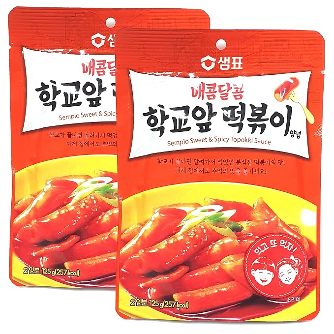 Minecook K-Food Crazy Hot Korean Tteokbokki Sauce Powder 떡볶이 - Spicy Korean sauce for Rice Cakes, Stir-Fries, versatile as a seasoning for Asian cuisine, Crazy Hot 4.40 oz, (pack of 2)