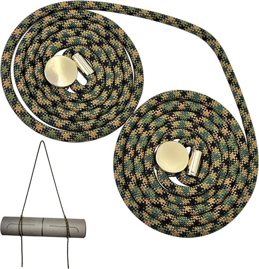 DAOSUN Yoga Mat Strap - 8MM Adjustable Paracord Carrier for Carrying Yoga Mats, Camping Pads & Blankets (Strap Only)