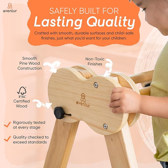Avenlur 8-in-1 Indoor Play Gym – Toddler Jungle Gym for Kids Ages 2–6 – Indoor Playground Wooden Climbing Playset with Slide, Monkey Bars, Ladder, Rope Ladder, Rock Climbing, Swing, Rings, Disc Swing