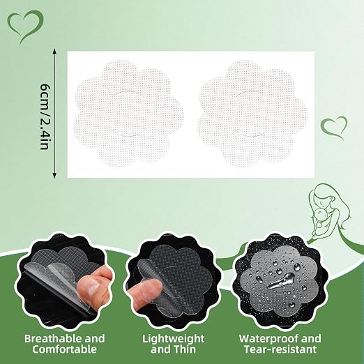Shyyween 30 Pcs Pregnancy Belly Button Cover Patch 2.16" Reusable Washable Hide Belly Button Cover for Maternity Pregnancy (Flower-shaped,Transparent,White)