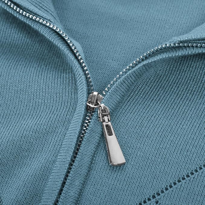 JACK SMITH Quarter Zip Pullover Sweaters for Womens, Rib Polo Sweater Tops | V Neck,Knit,Long Sleeve,Argyle,Open Pattern,Callar,Lightweight,Fashion,Golf Work Business Daily Wear Versatile Pullover Shirt